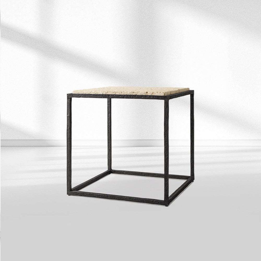 SalVerva Stone Square Side Table