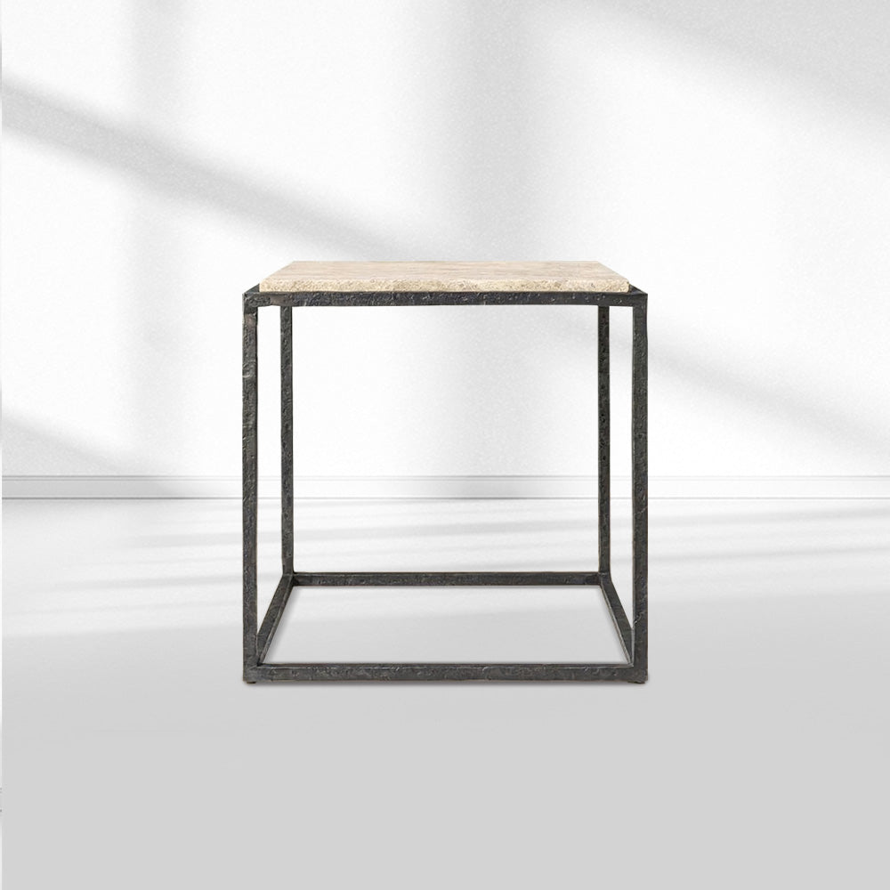 SalVerva Stone Square Side Table