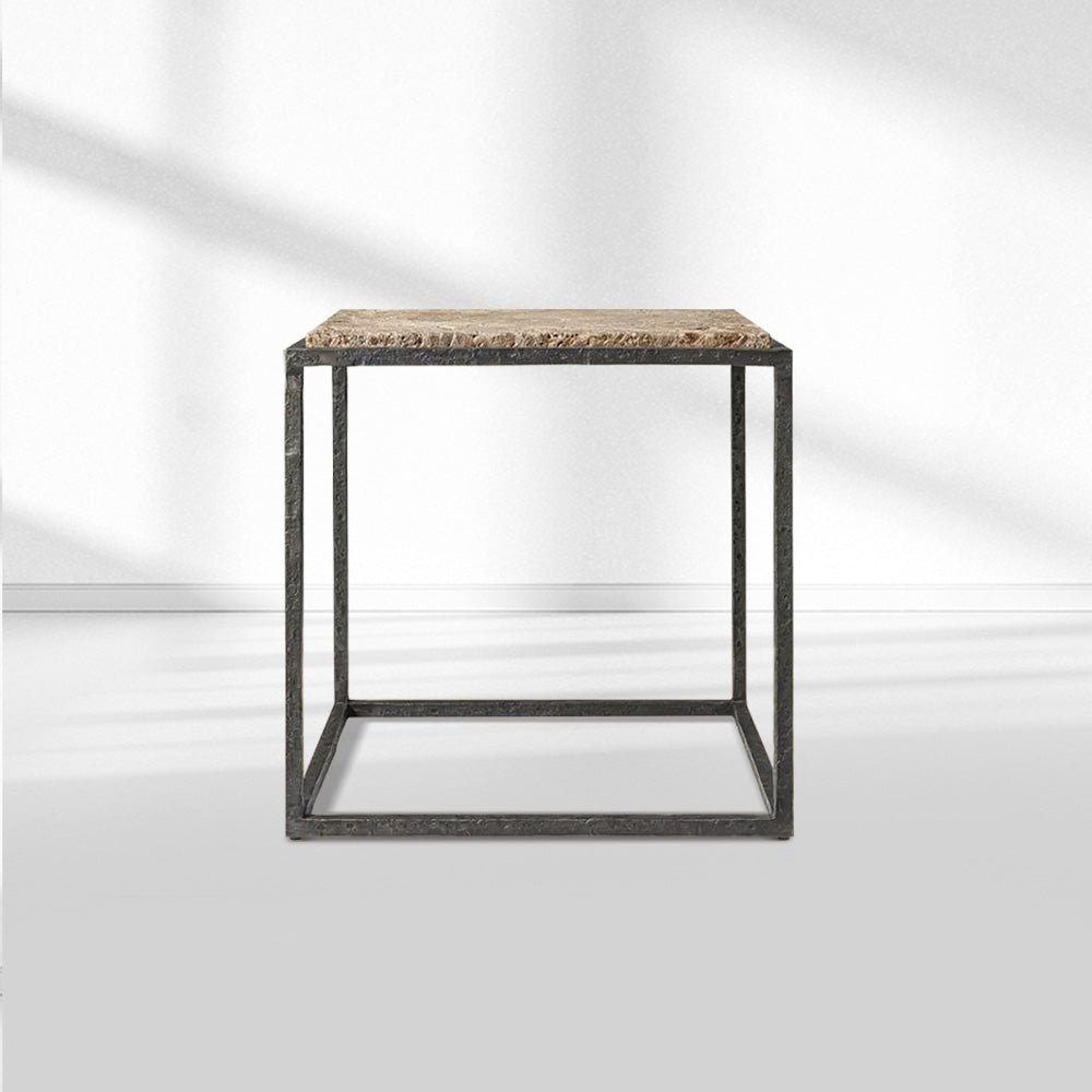 SalVerva Stone Square Side Table