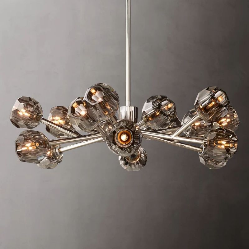 Kelly Glass Round Chandelier 36''