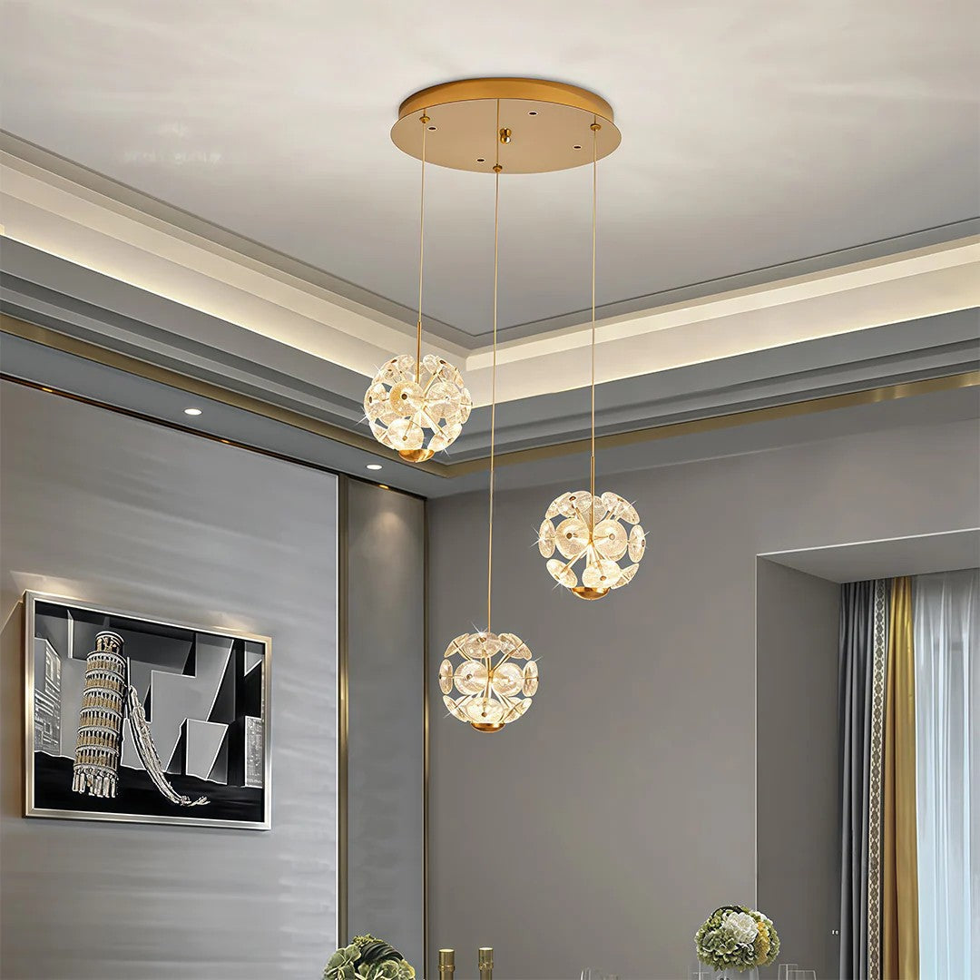 Staircase Crystal Chandelier Modern Luxury High Ceiling Light