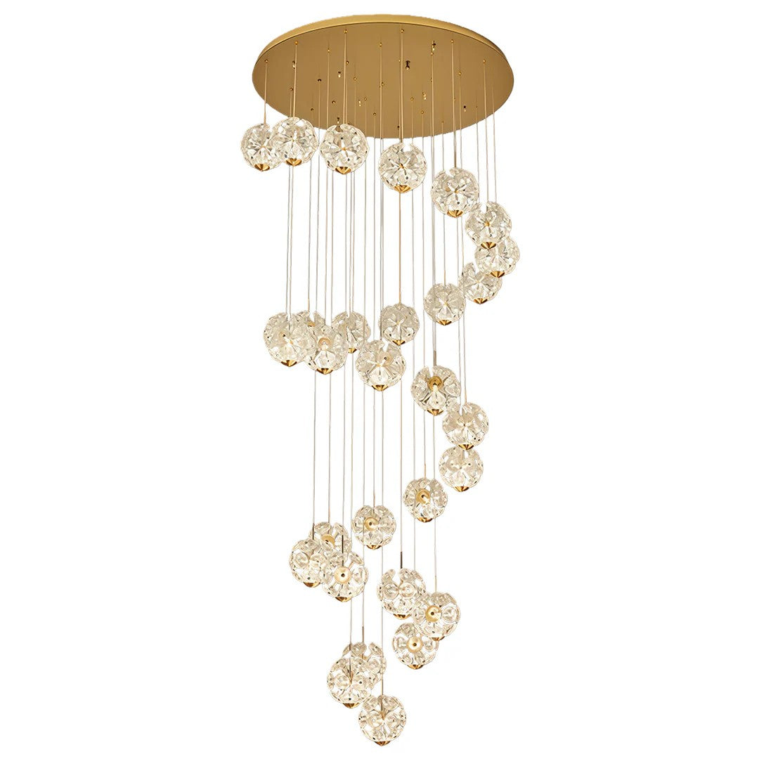 Staircase Crystal Chandelier Modern Luxury High Ceiling Light