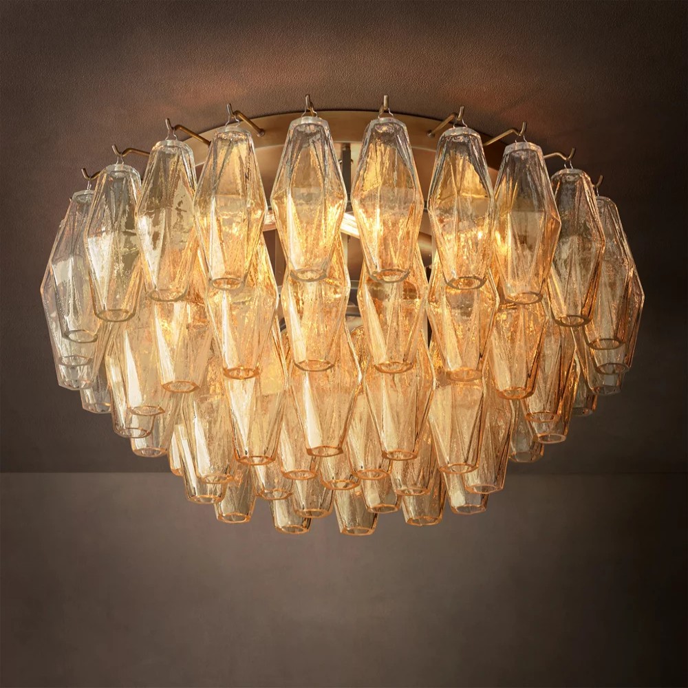 Tarin Clear Glass Flushmount 22‘’