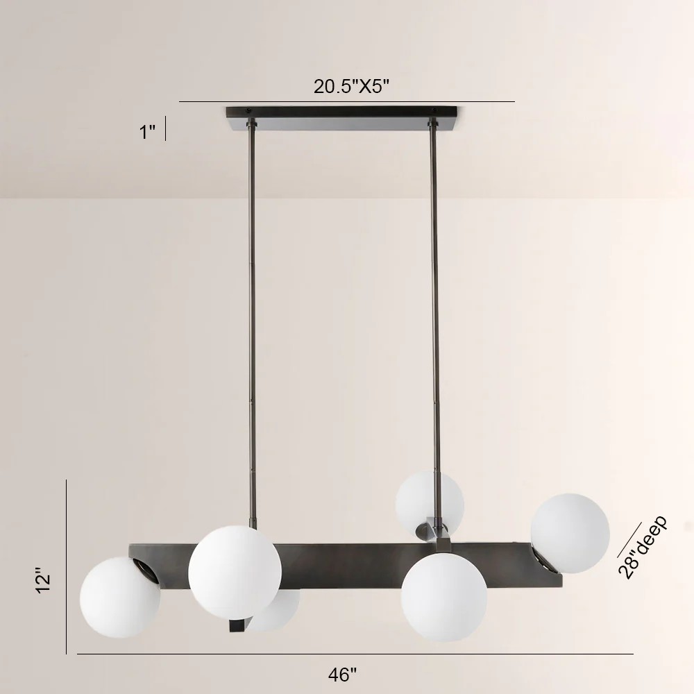 Theron Globe Linear Chandelier