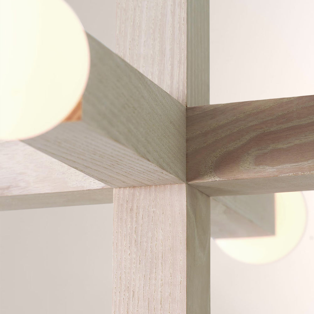 Unison Wood Cross Globe Chandelier