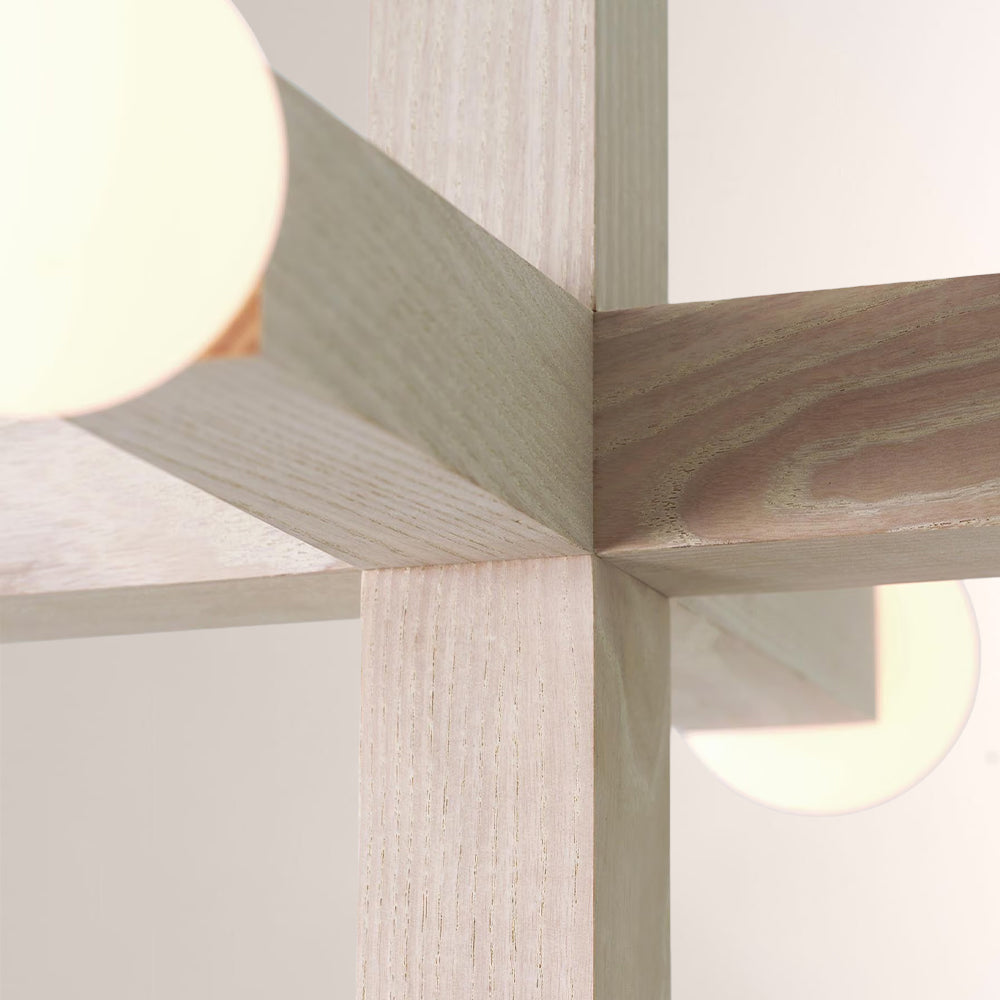 Unison Wood Cross Globe Chandelier