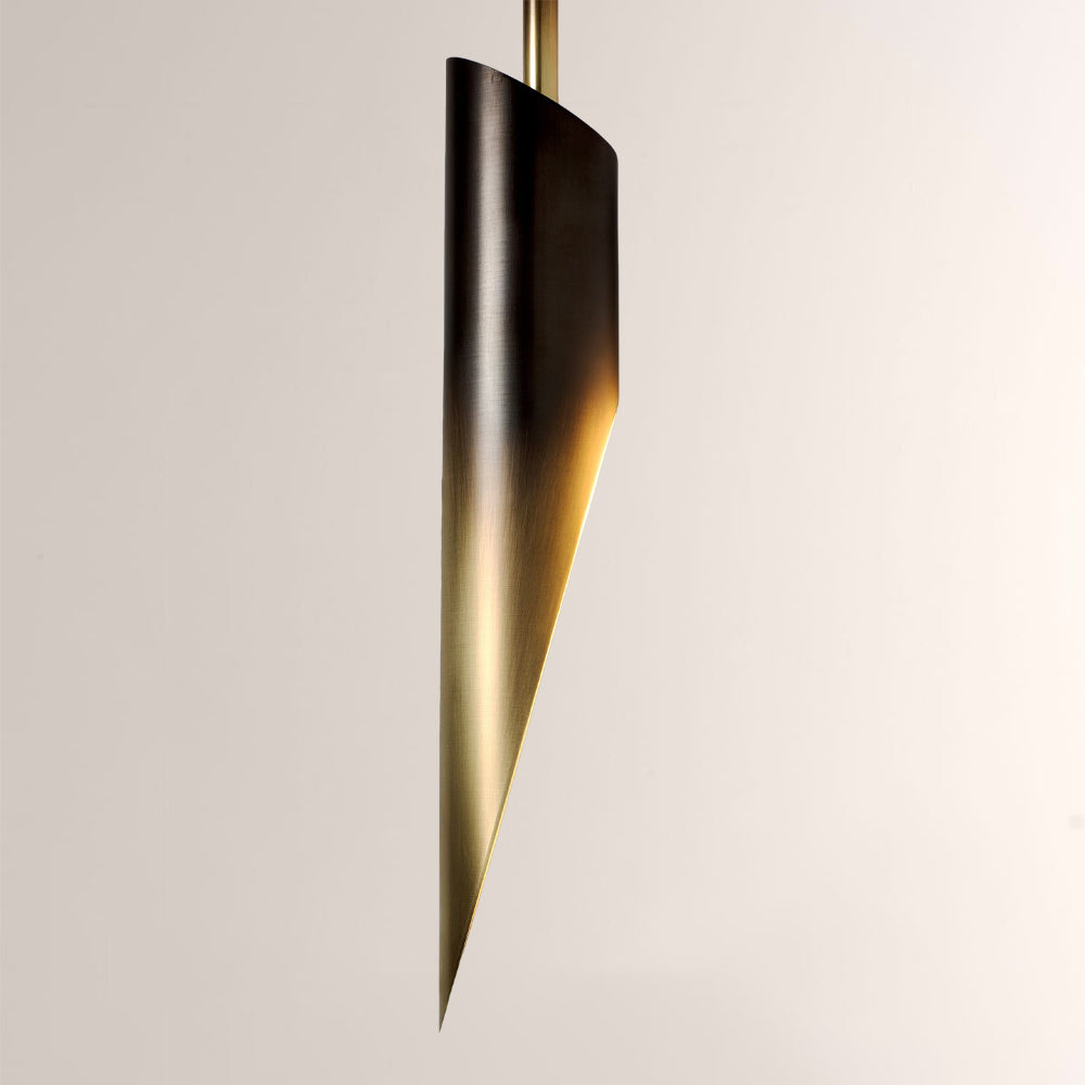Voyant Dual-Sculpt Brass Wall Sconce