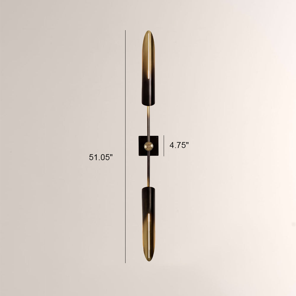 Voyant Dual-Sculpt Brass Wall Sconce