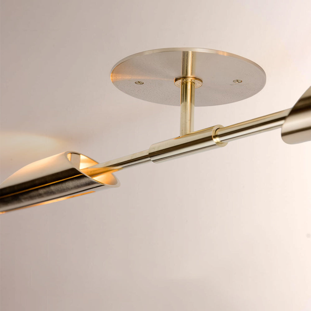 Voyant Dual-Sculpt Brass Wall Sconce