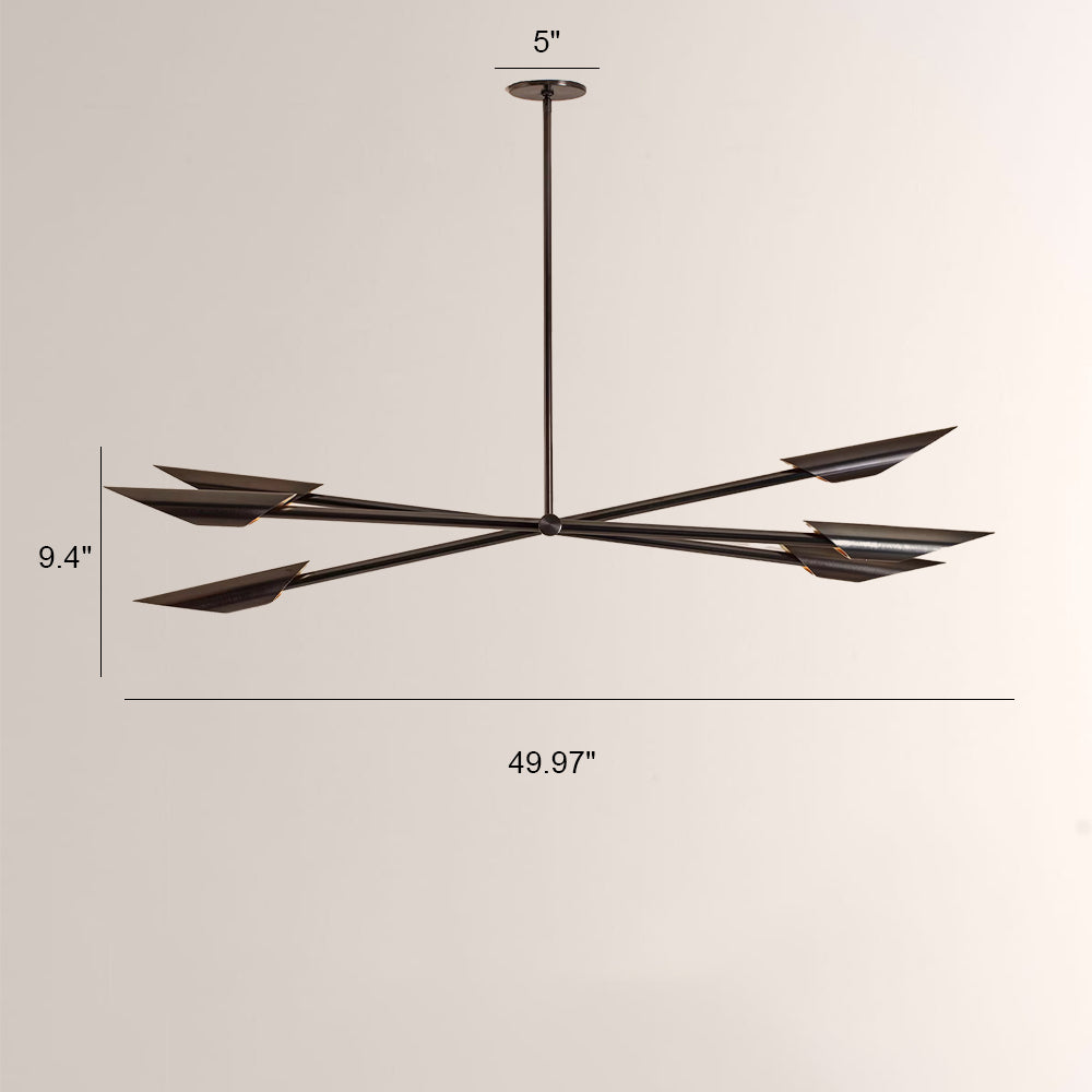 Voyant Multi Arm Spire Chandelier