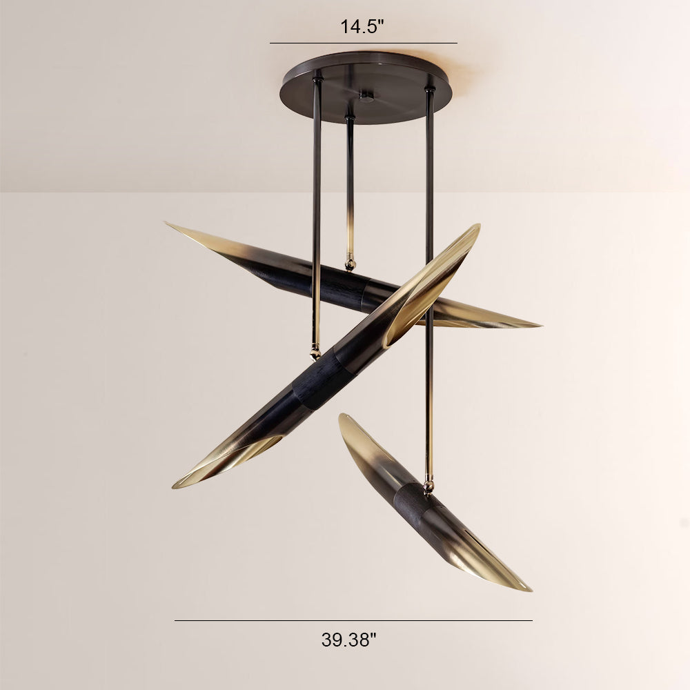 Voyant Sculptural Spire Chandelier