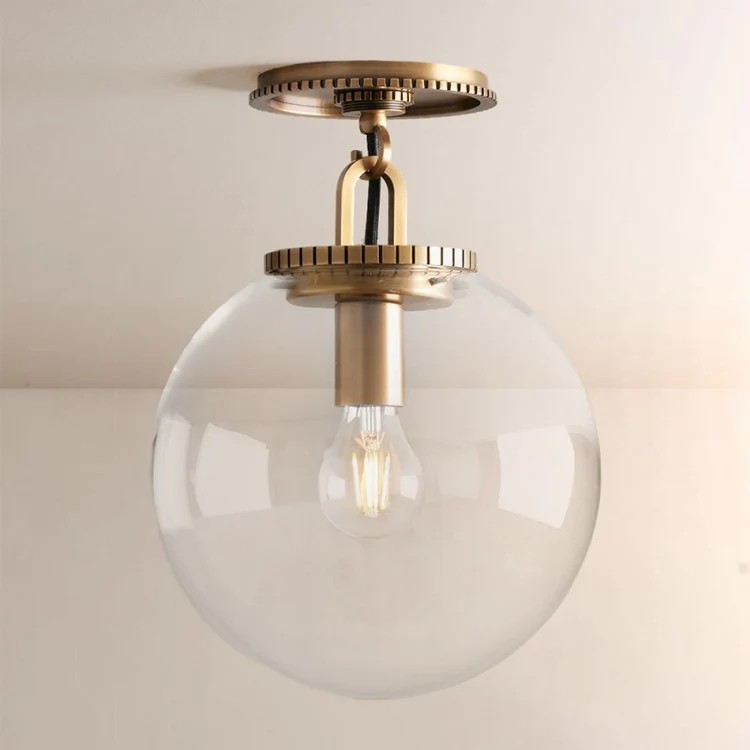 Wascor Globe Flush Mount