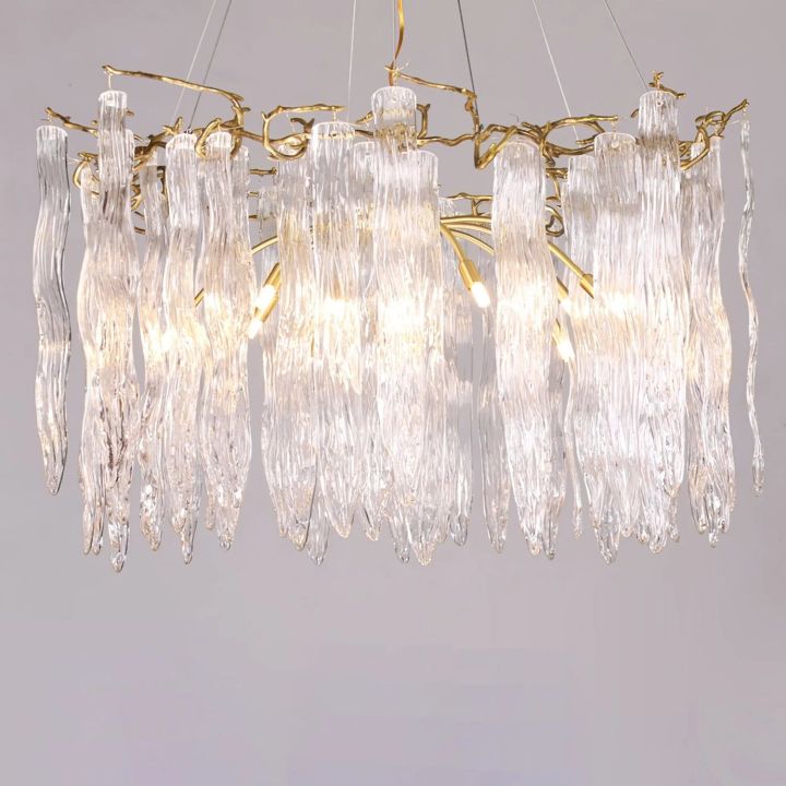 Waterfall Crystal Branch Chandelier - thebelacan