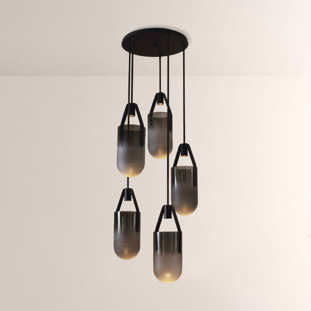 Welden Ombre Glass Cluster Chandelier