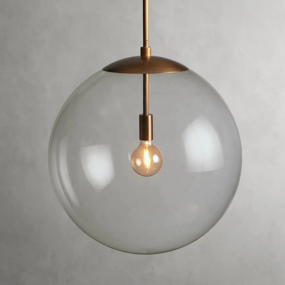 Wascor XL Globe Pendant with Rod
