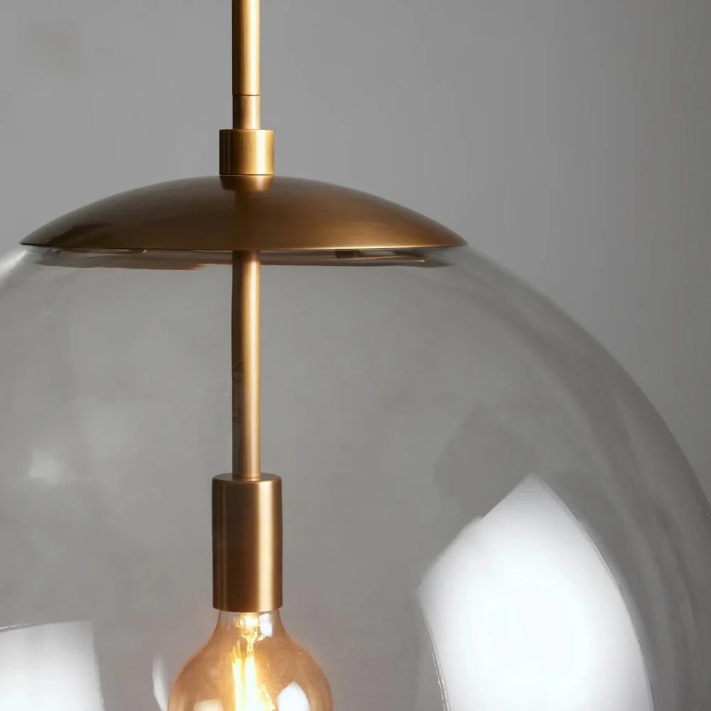 Wascor XL Globe Pendant with Rod