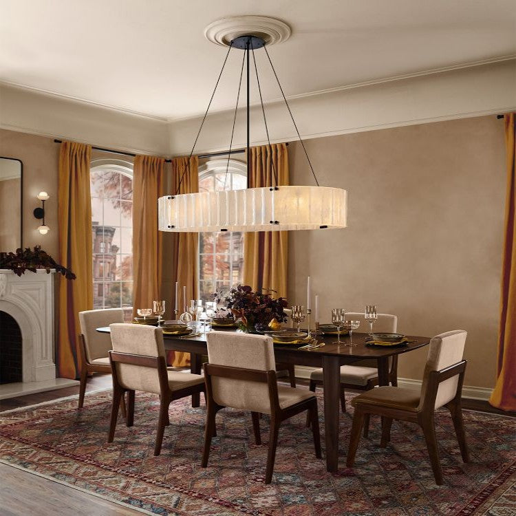Willamette Oval Crystal Chandelier 60" - thebelacan