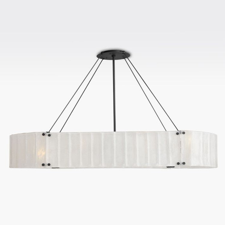 Willamette Oval Crystal Chandelier 60" - thebelacan