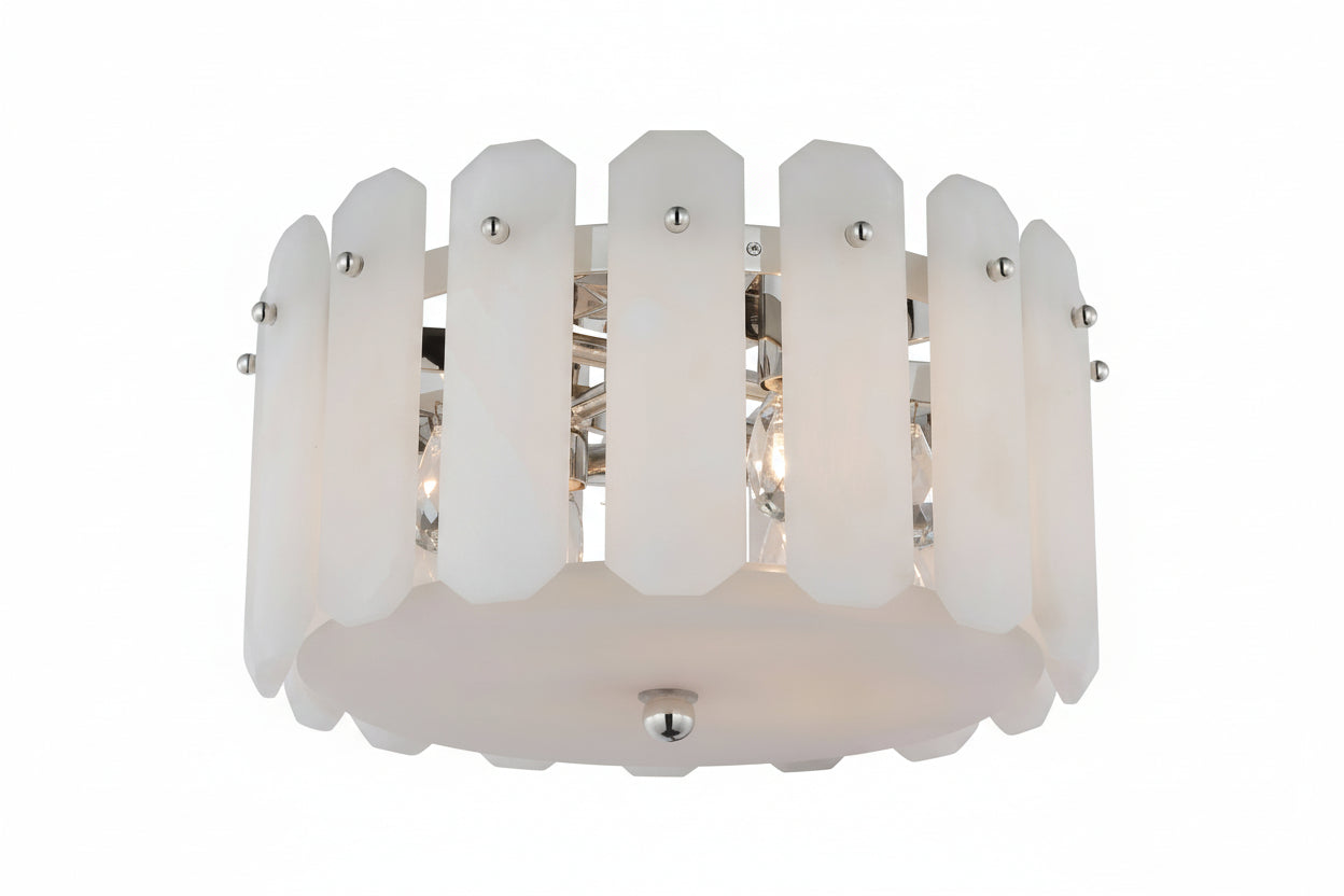 Alabaster Downtor Chandelier 15"D -kimoylights