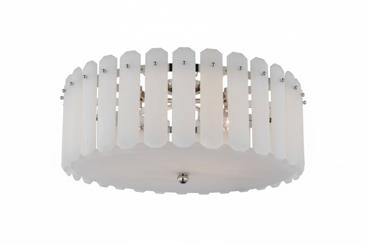 Alabaster Downtor Large Chandelier 25"D - thebelacan