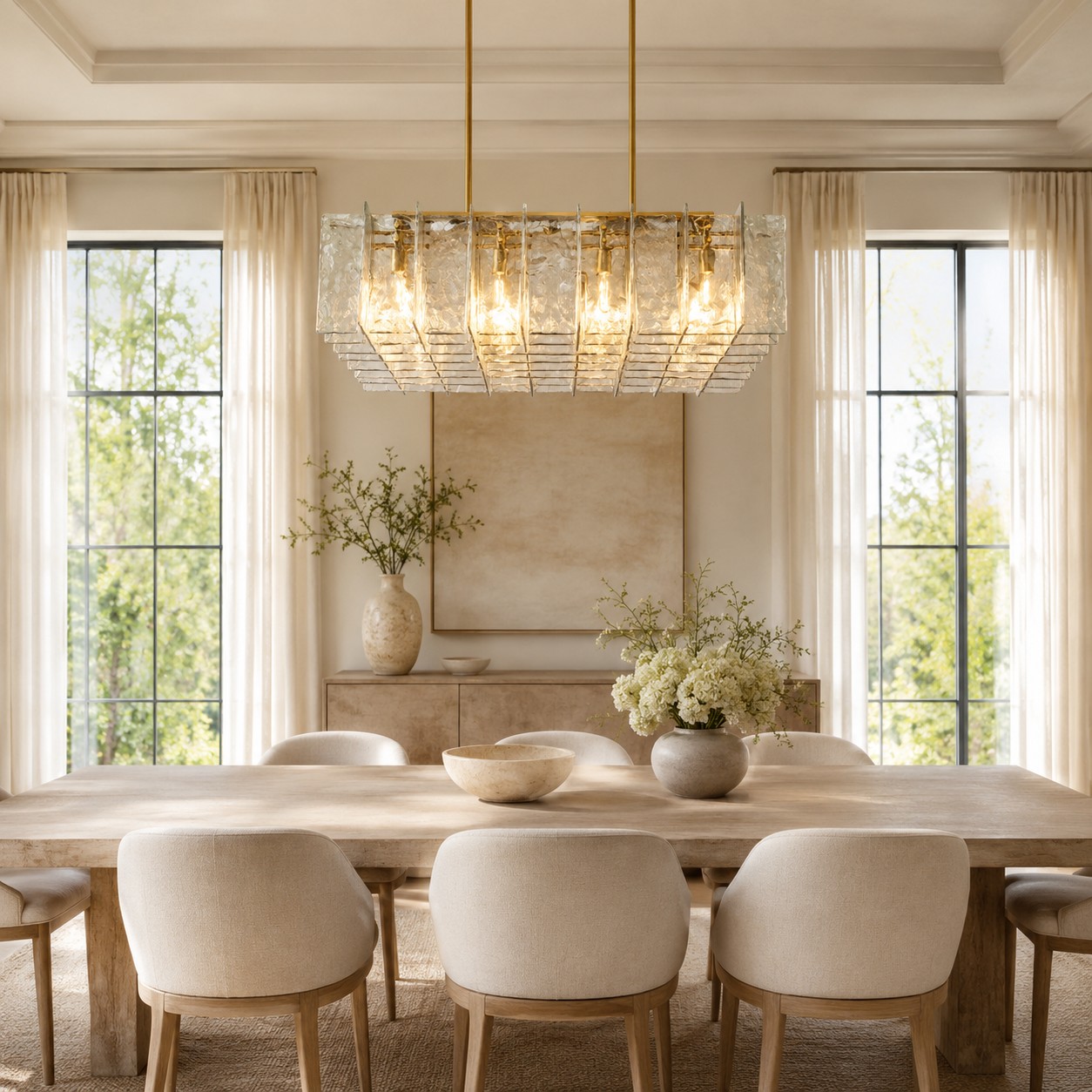 Yammy Square Chandelier 49"