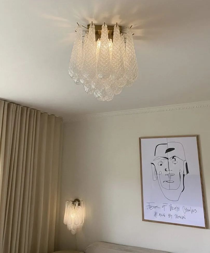 Murenza Ceiling lamp 32 Drops Transparent