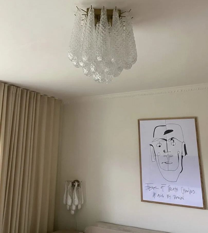 Murenza Ceiling lamp 32 Drops Transparent
