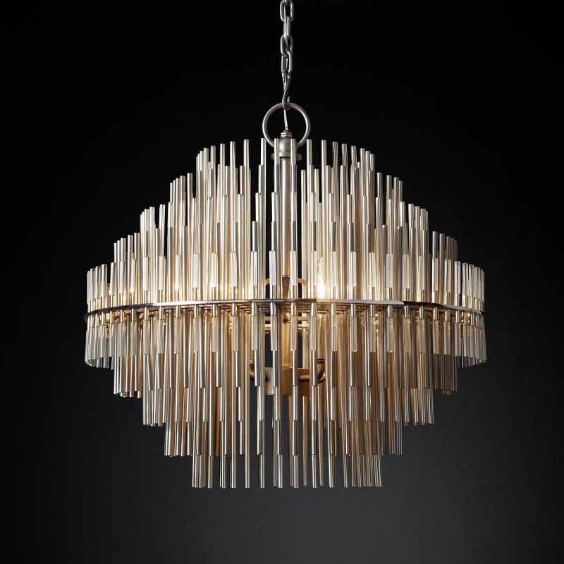 Bossor Sculpture Round Chandelier 24" -kimoylights