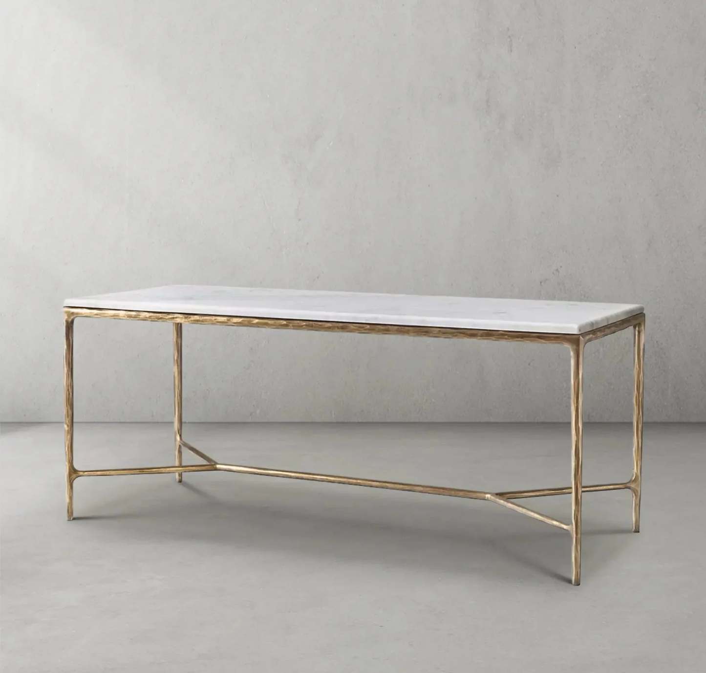 Thalderus Rectangle Marble Desk