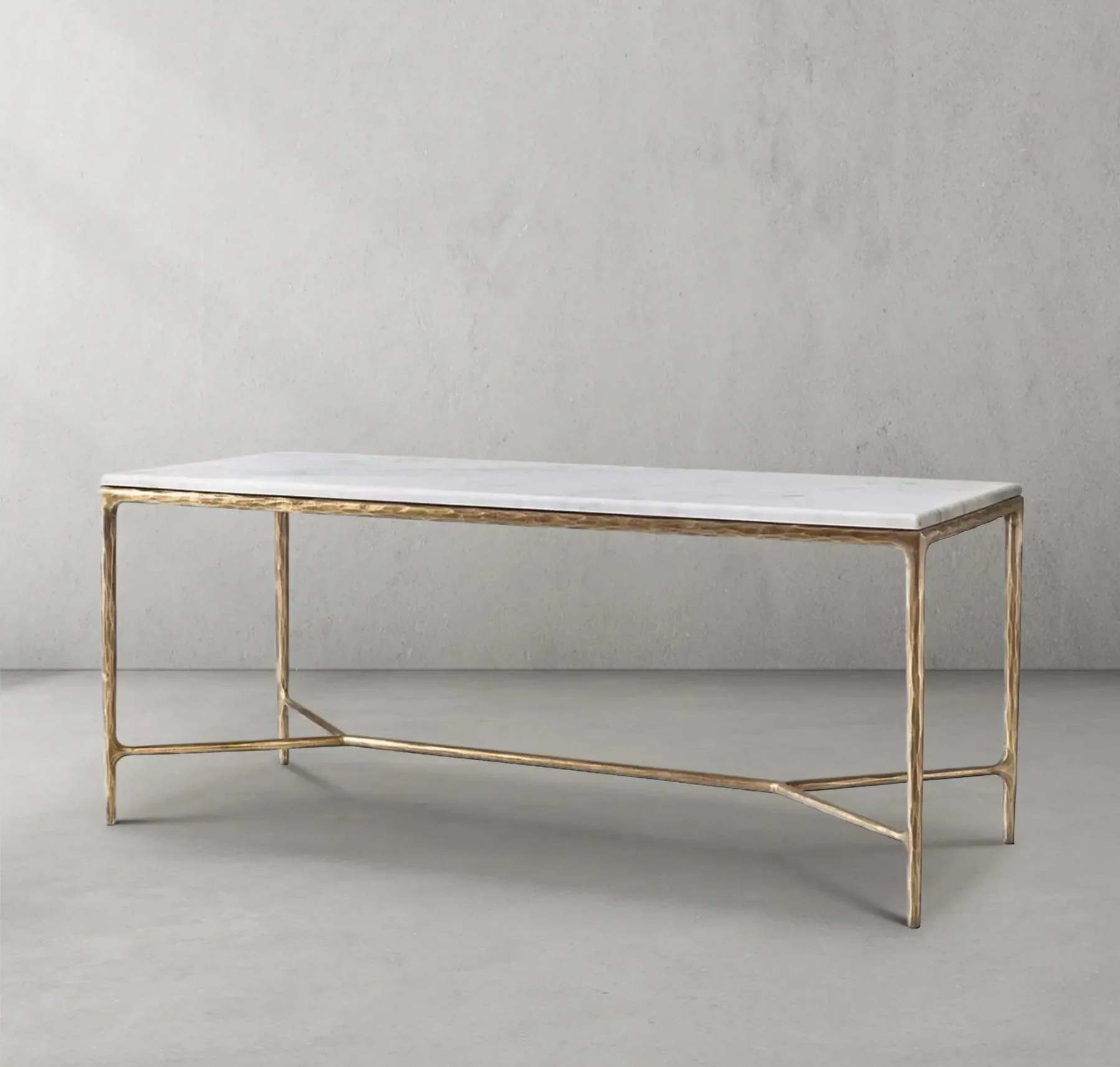 Thalderus Rectangle Marble Desk