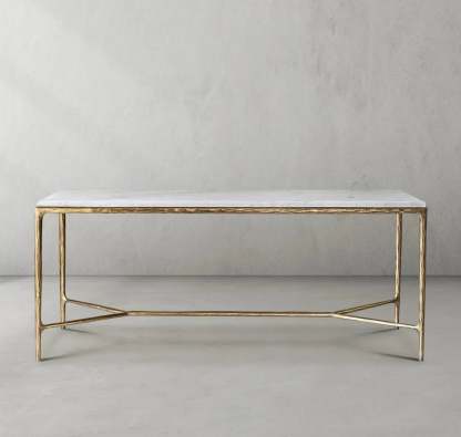 Thalderus Rectangle Marble Desk