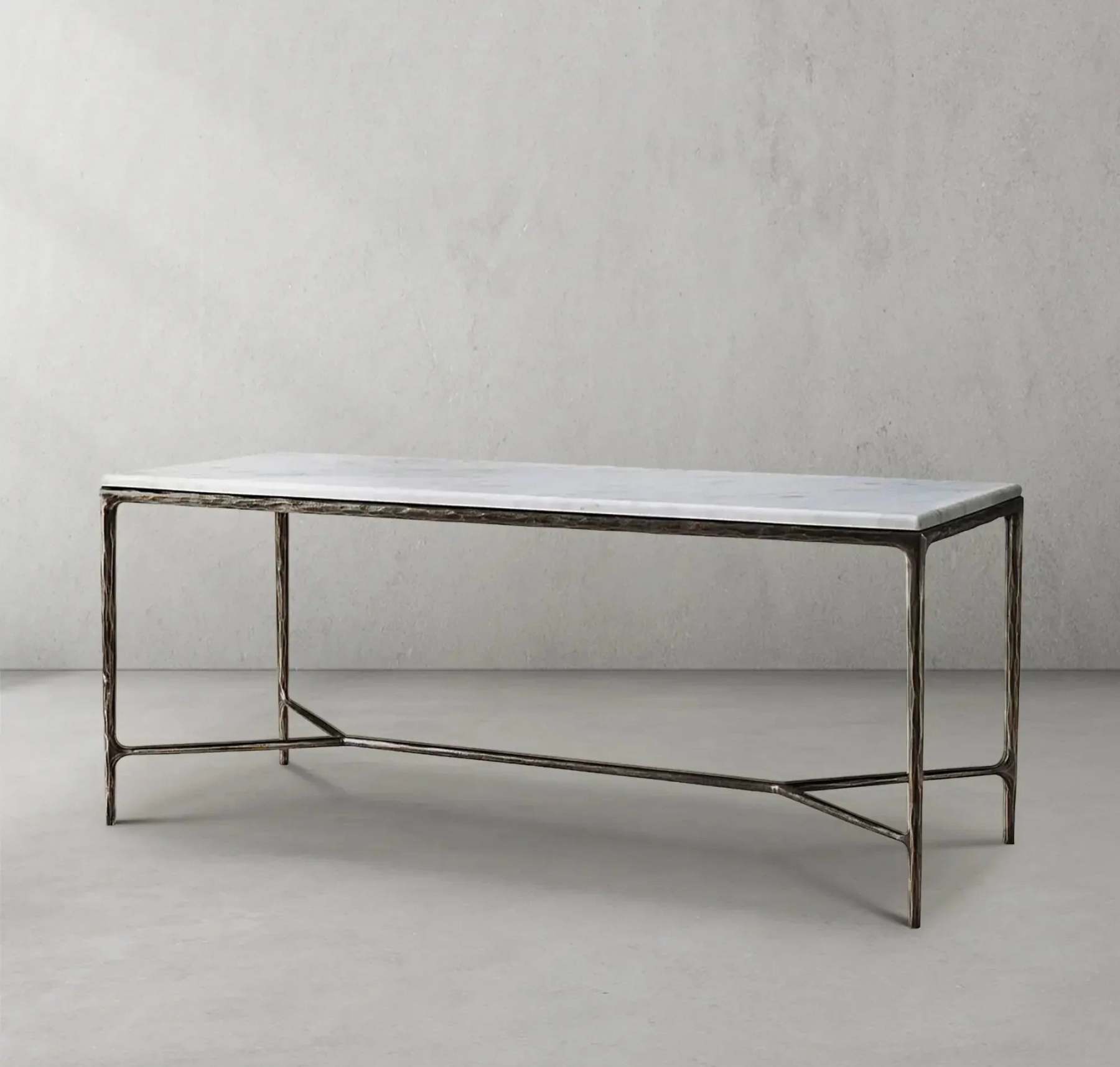 Thalderus Rectangle Marble Desk