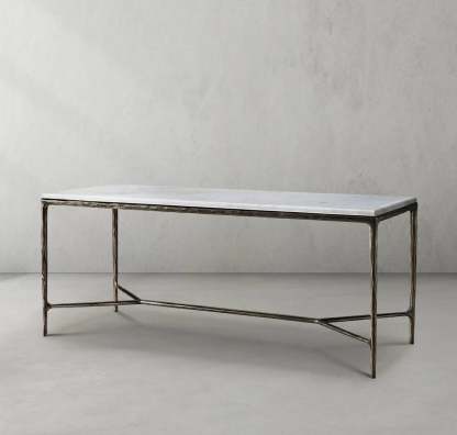 Thalderus Rectangle Marble Desk