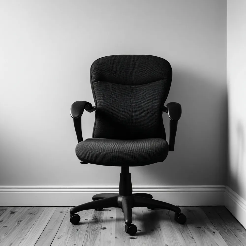 Chaise de bureau ergonomique 50x60x100 cm en tissu Noir - design moderne