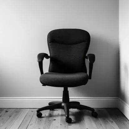 Chaise de bureau ergonomique 50x60x100 cm en tissu Noir - design moderne