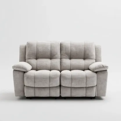 Canapé 2 places Tissu 150x90x100 cm - Gris Clair