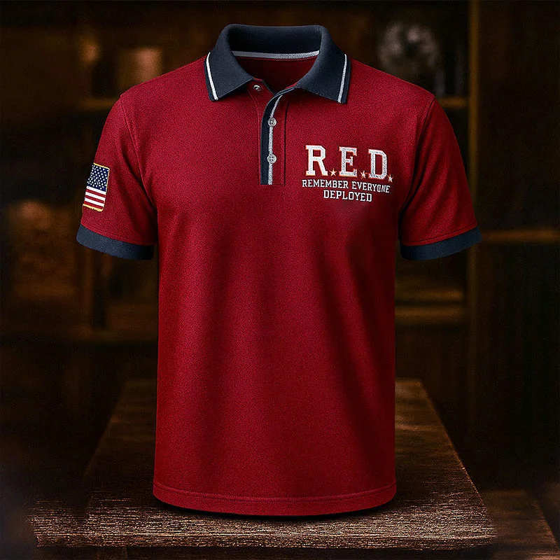 Flash Sale – Up to 50% Off--US 250th Anniversary Print Men's Polo Shirt