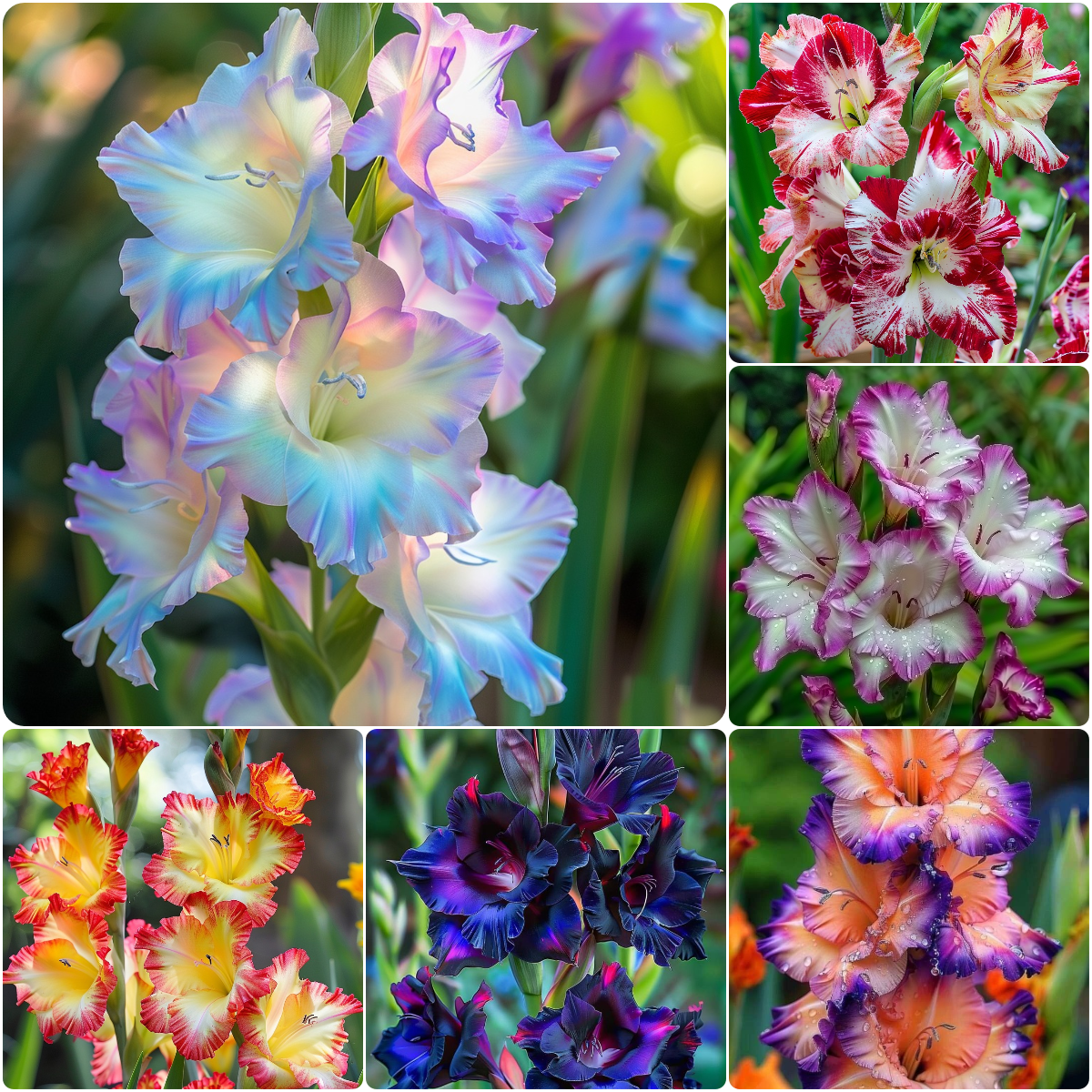 🌈✨ Rare Gladiolus Bulbs — Tall, Colorful, and Hardy! 🌸🌿