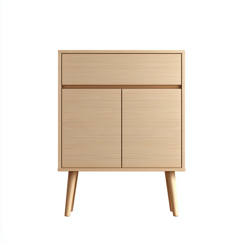 Meuble à chaussures - bois - 70x34x88 cm - bois naturel - style minimaliste-Nestupbase