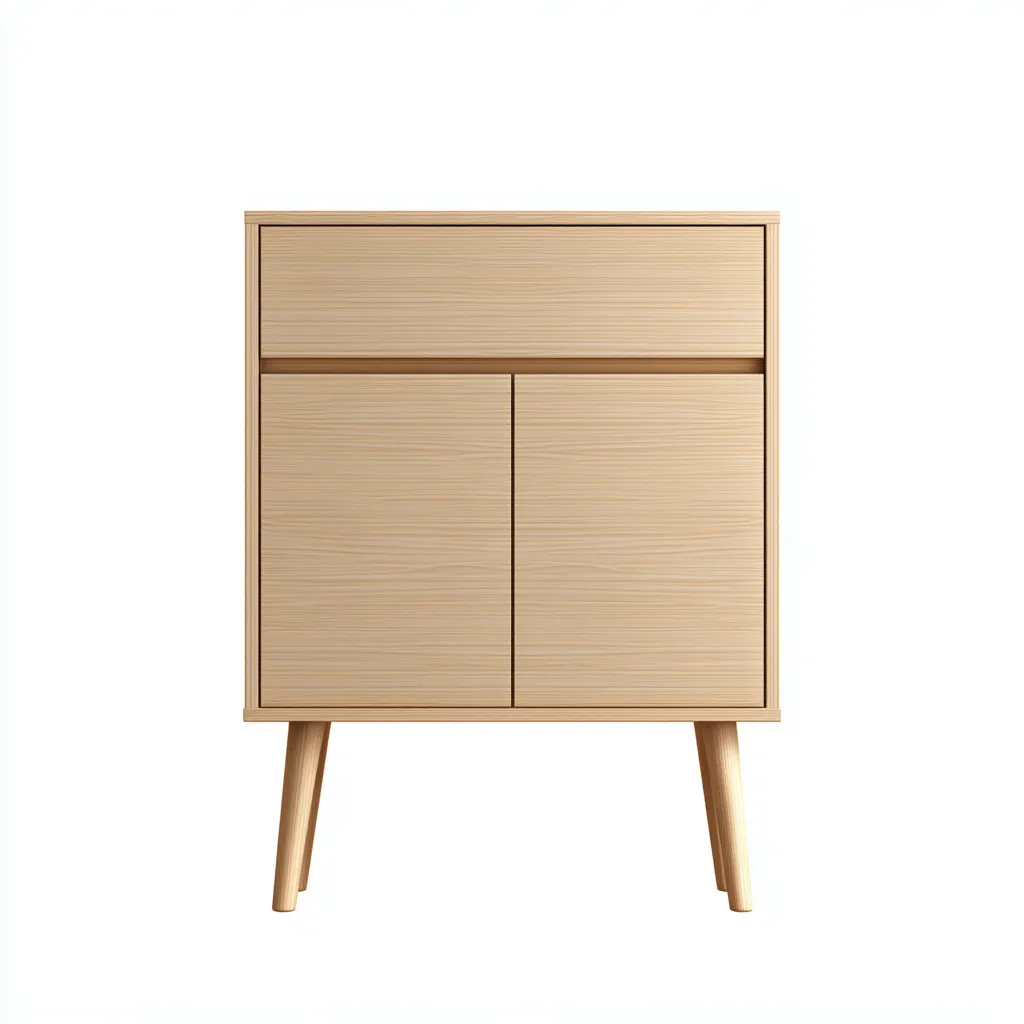 Meuble à chaussures - bois - 70x34x88 cm - bois naturel - style minimaliste-Nestupbase