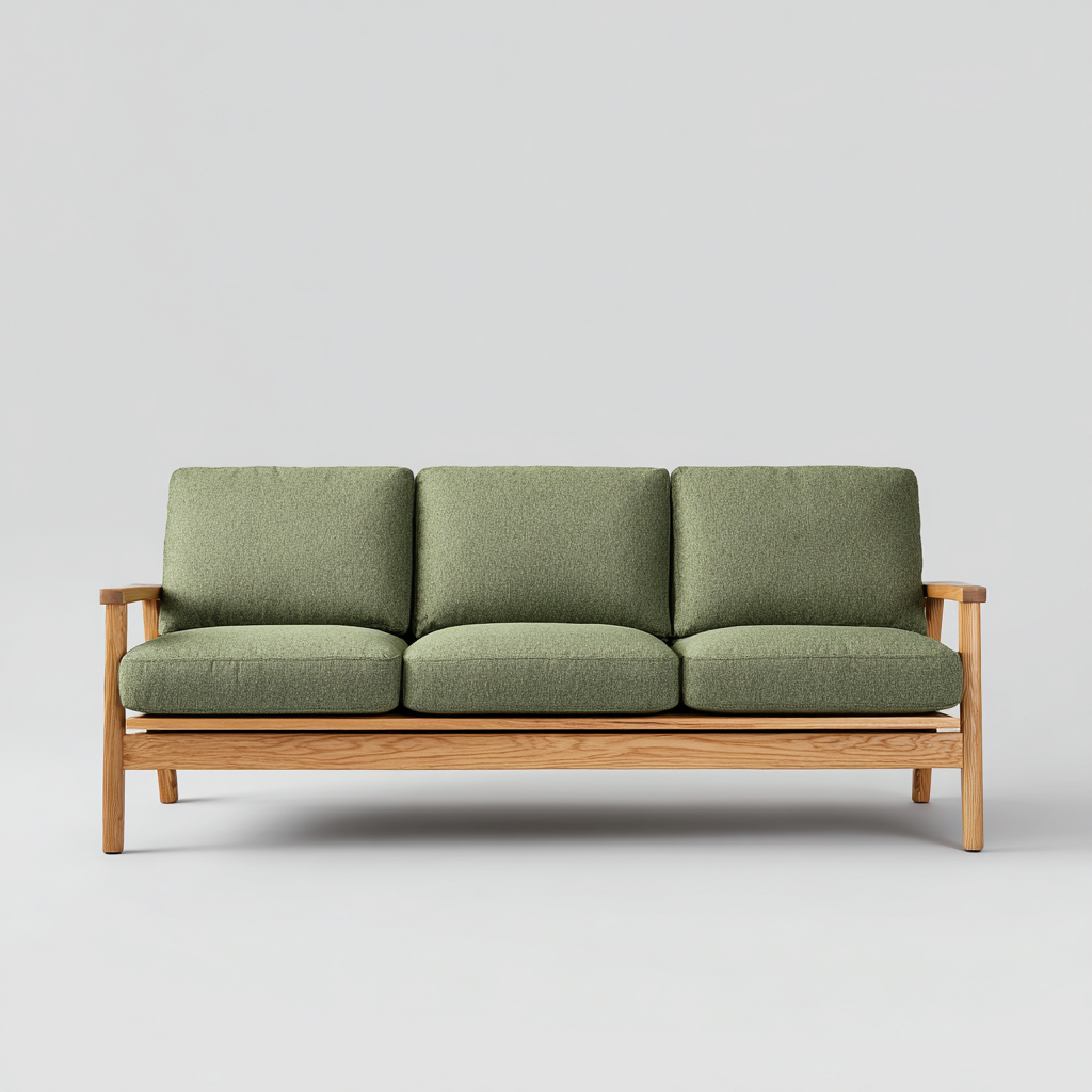 Canapé de jardin - bois-textile - 185x78x82 cm - vert - style moderne-Nestupbase