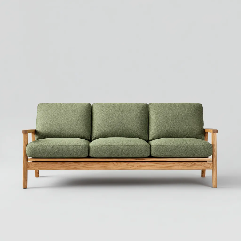 Canapé de jardin - bois-textile - 185x78x82 cm - vert - style moderne-Nestupbase