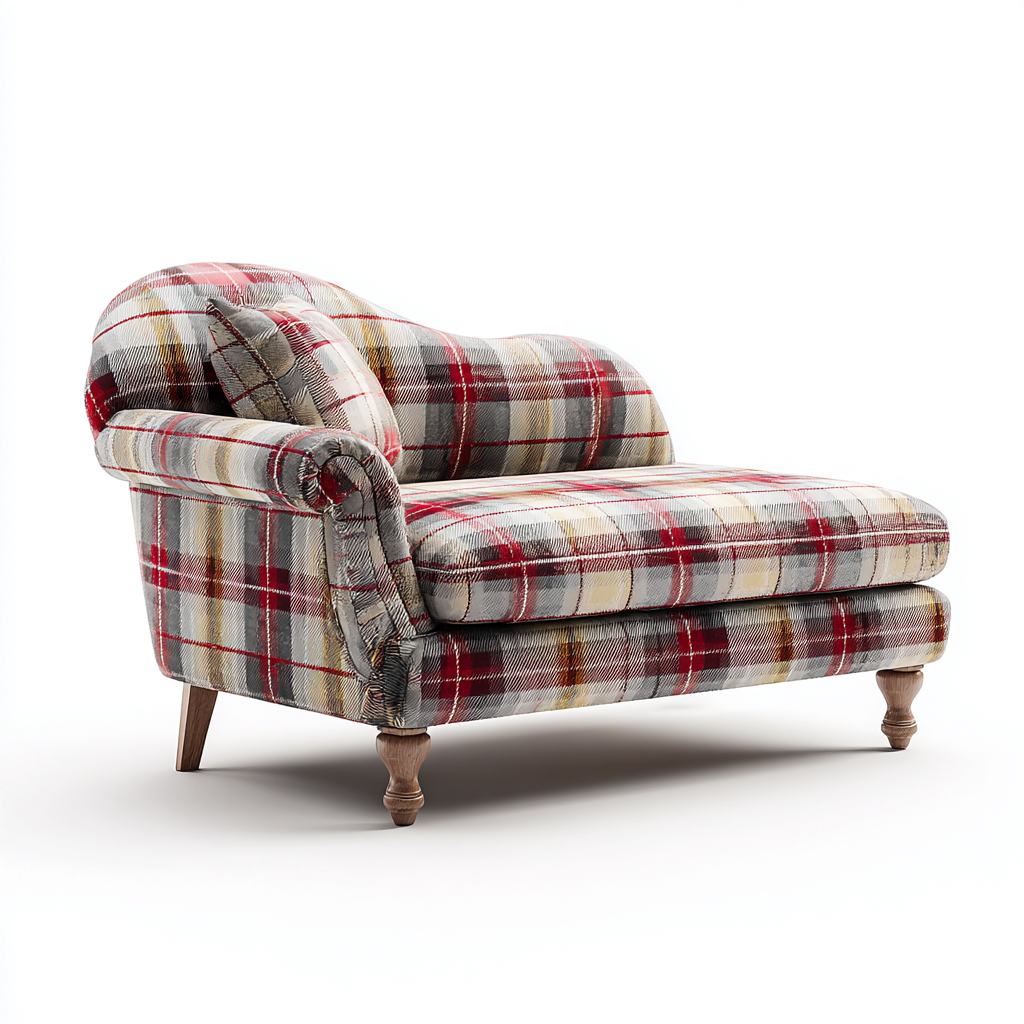 Chaise longue-tissu-160x78x90 cm-multicolore-style classique-Nestupbase