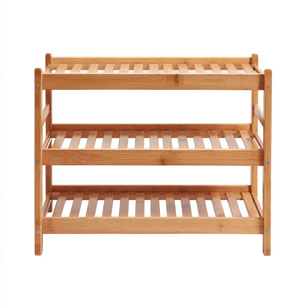 Meuble à chaussures - bambou - 68x28x52 cm - bois naturel - style épuré-Nestupbase