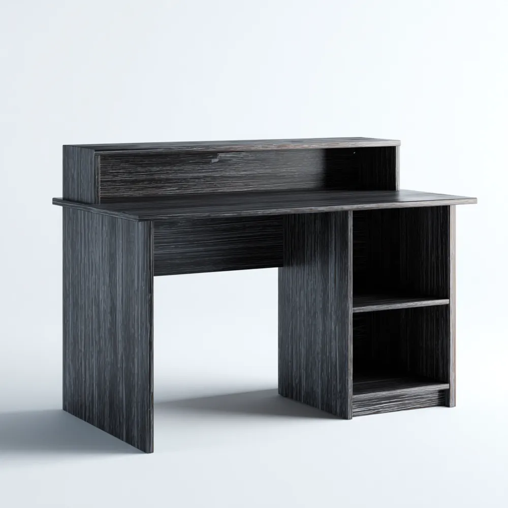 Scrivania in legno 120x60x75 cm - Nero - Design moderno