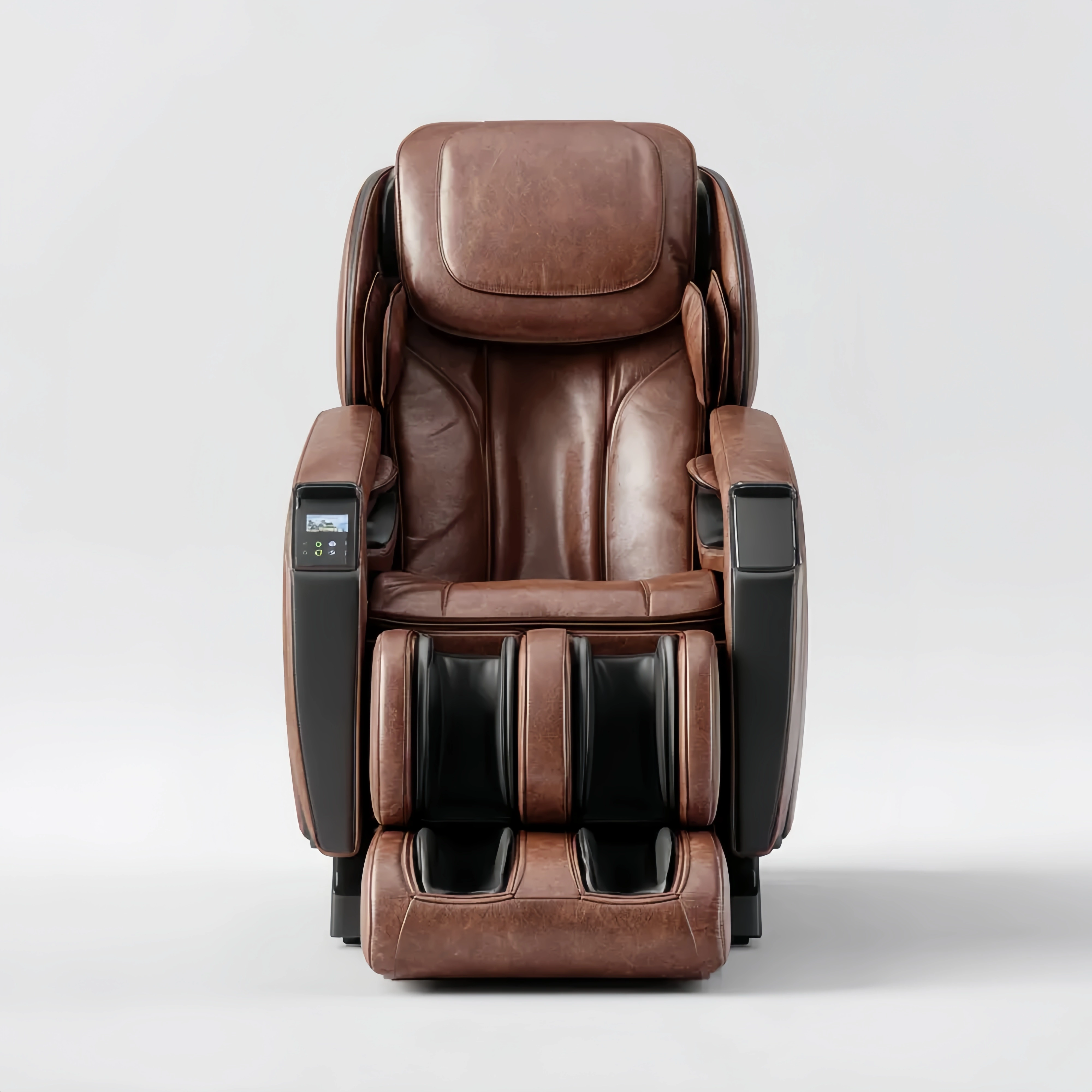 Massagesessel Leder 85x95x120 cm - Braun - Multifunktionsdesign