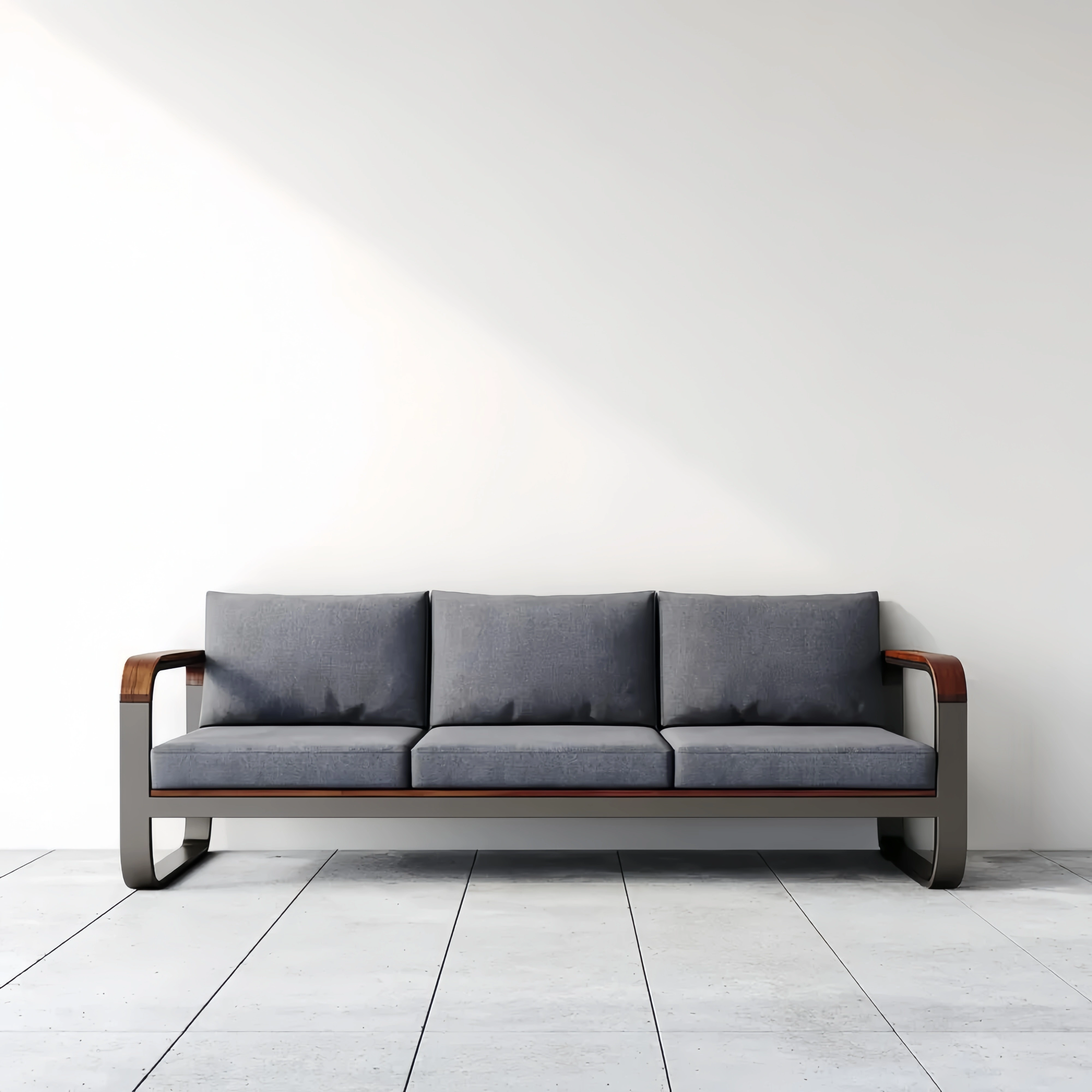 3-Sitzer-Sofa 200x85x80 cm Stoffpolster – Dunkelgrau – Modernes Design