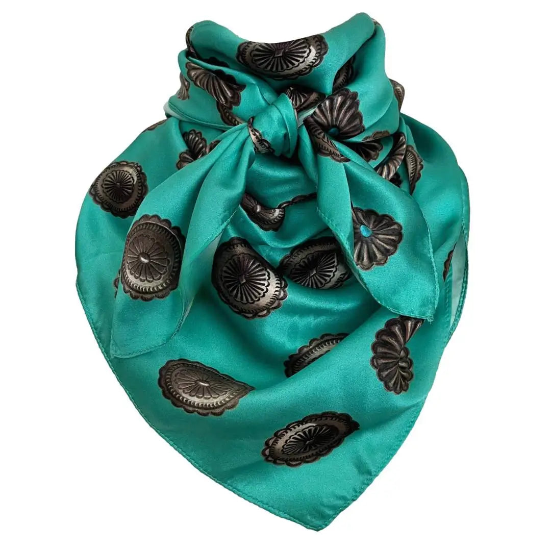 turquoise scarf