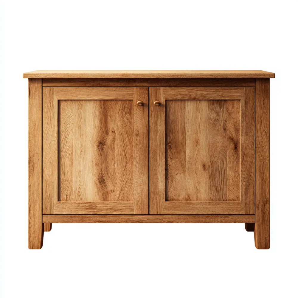 Buffet en bois de chêne 90x40x80 cm - Design classique