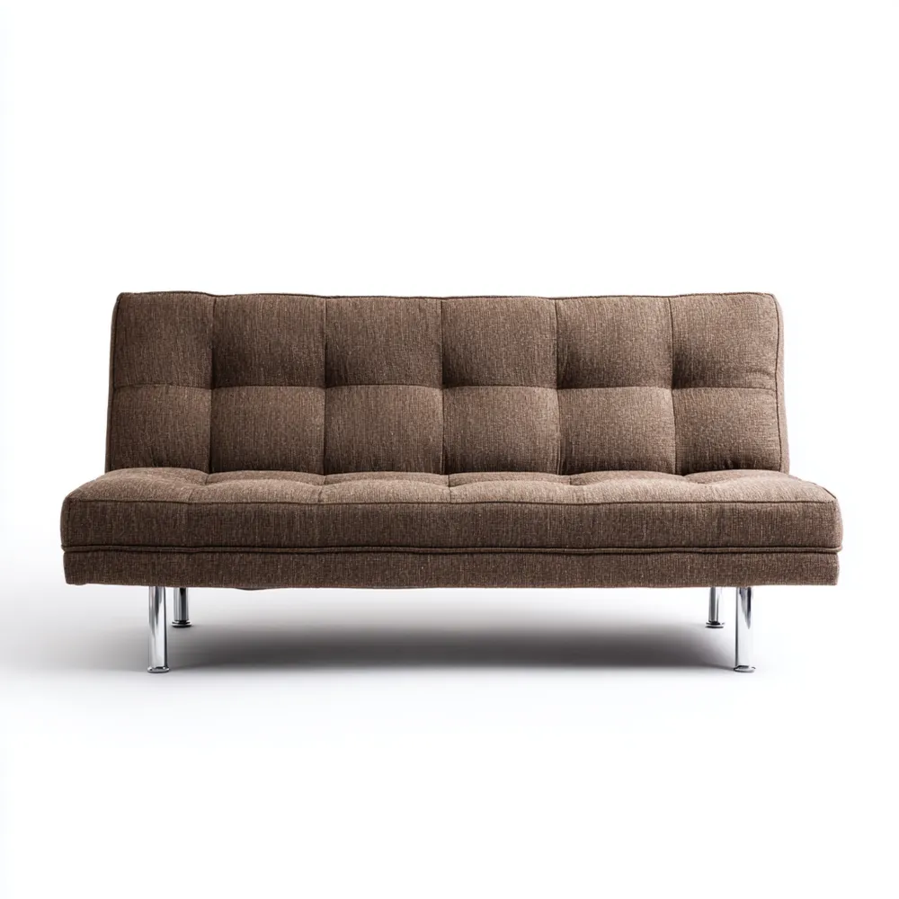 Canapé 2 places Tissu 180x90x80 cm - Marron - Design Moderne